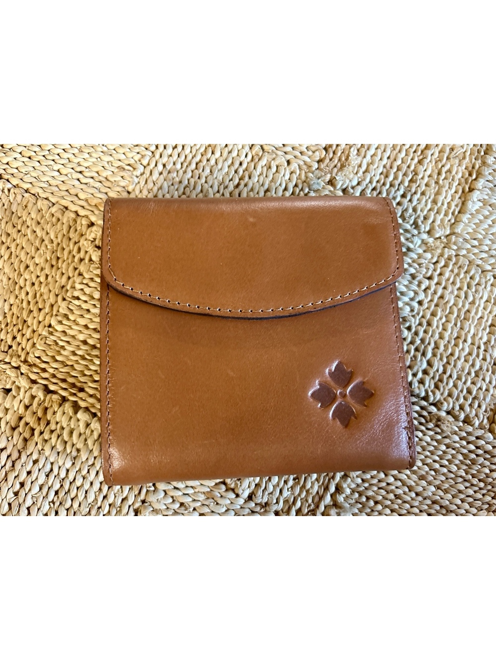 Patrick Week Tan Leather Wallet with Coin Purse and Multiple Card Slots